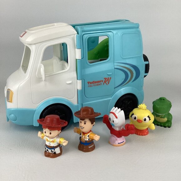 Disney Pixar Other - Fisher Price Little People Toy Story Jessie Campground Tri County RV Lot Disney